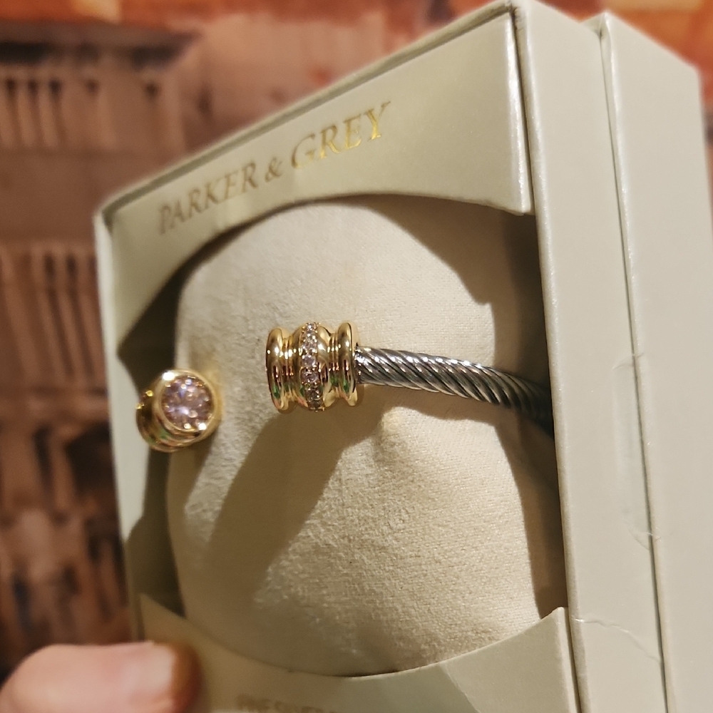 Silver and Gold Plated Bracelet - Picture 11 of 13